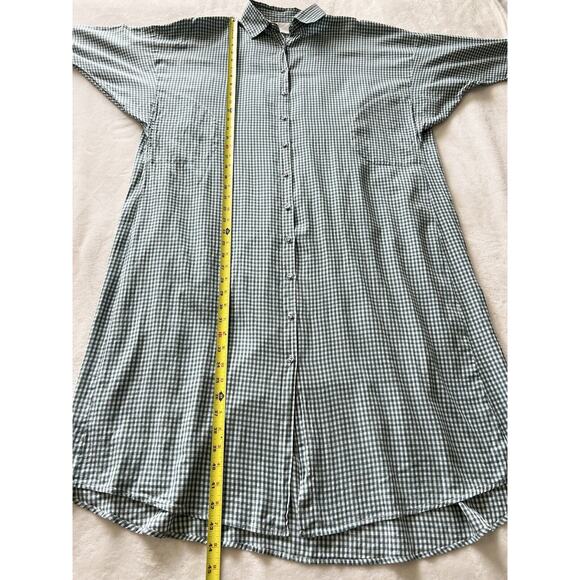 Mirth Hand Made Collection Kyoto House Dress Size Small In Jasper Gingham - Picture 10 of 12
